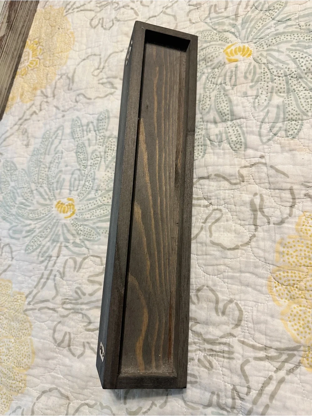 Wood Wall-Mounted Jewelry Organizer Shelf in Gray